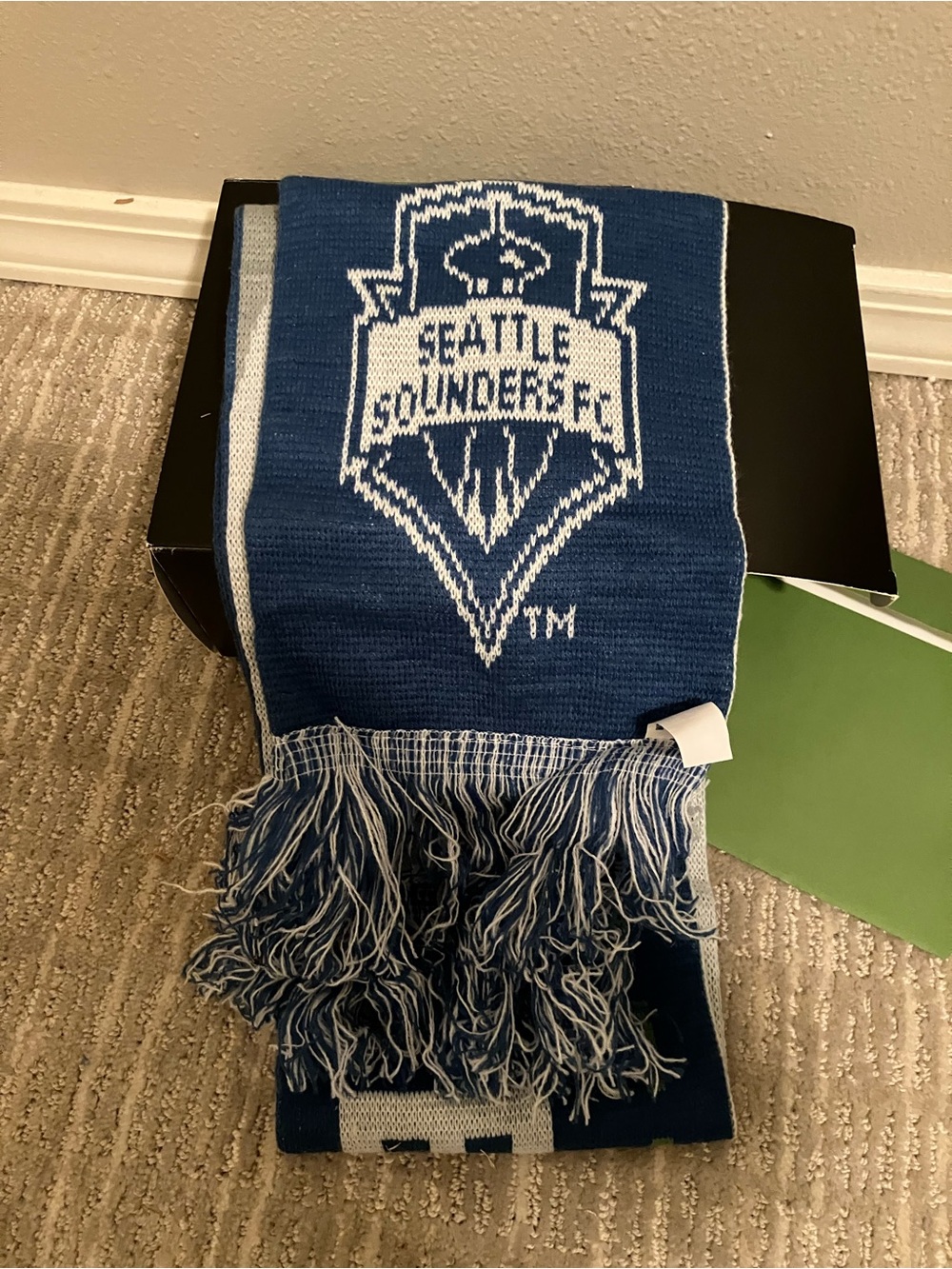 Supporter Scarf in Navy and White